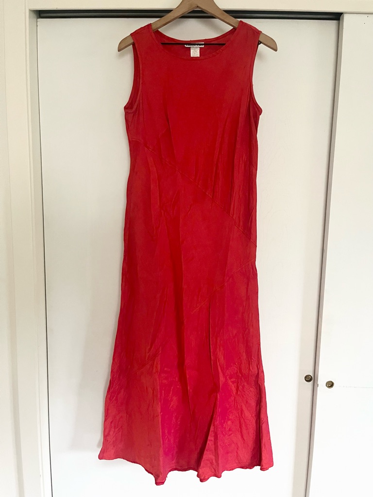 Lisbeth Silk Dupioni Bias Cut Dress